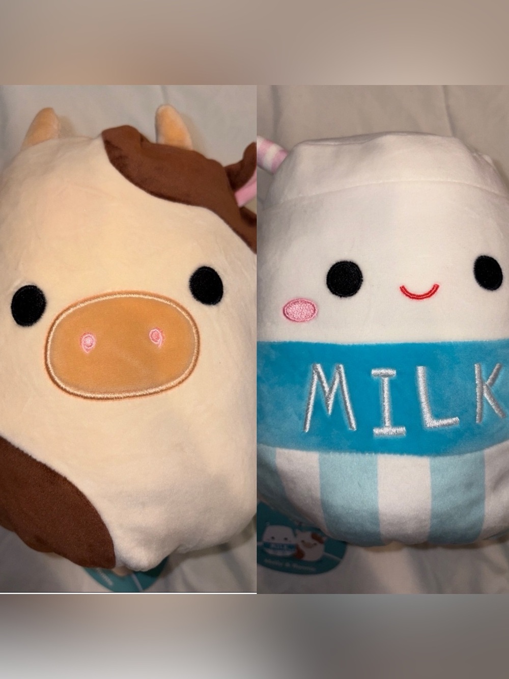 NWT MILK/COW Melly/Ronnie flipamallows Plushie cute toy collectible flippable